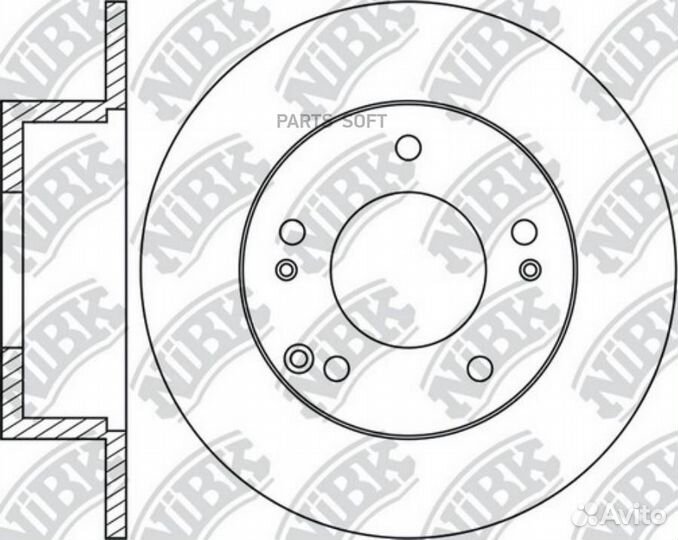 Nibk RN1386 Диск тормозной NiBK