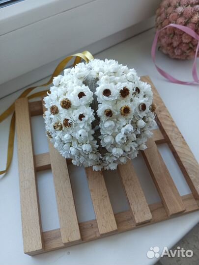 Интерьерные шары из сухоцветов