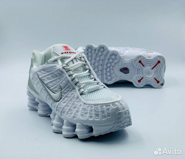 Белые nike shox TL 36-45