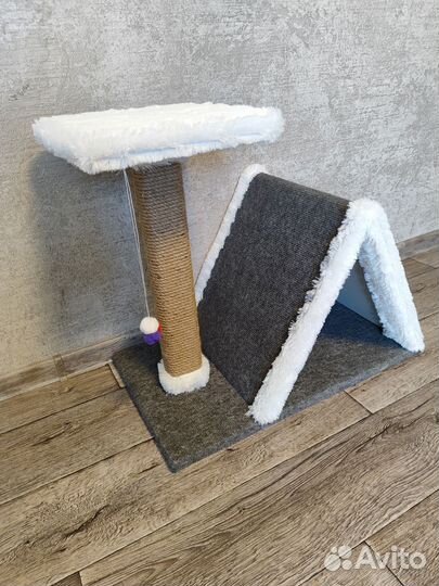 Когтеточка домик для кошек новая