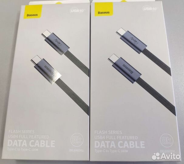 Кабель Thunderbolt3 USB4 Type-C 40Gbps, HD8K, 100W