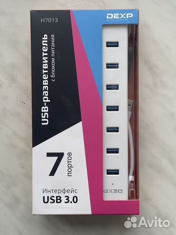 USB-разветвитель hub с блоком питания