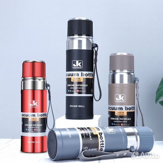 Термос Jiakancup Vacuum Bottle 1L нержавеющая