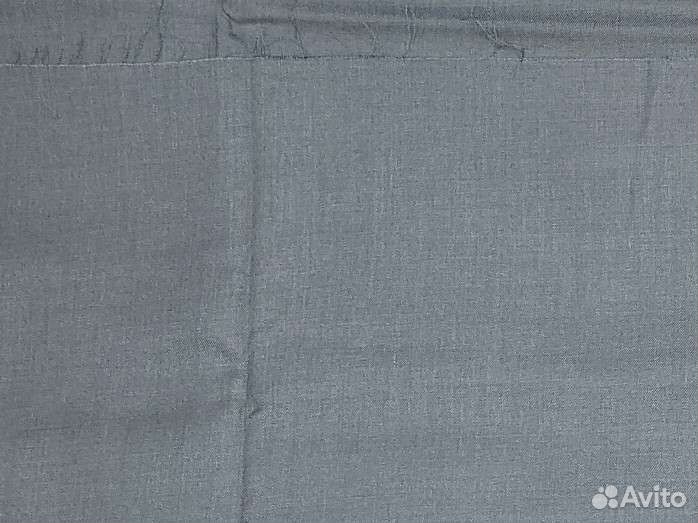 Ткань отрез (костюмная, сорочечная, сатин черный)