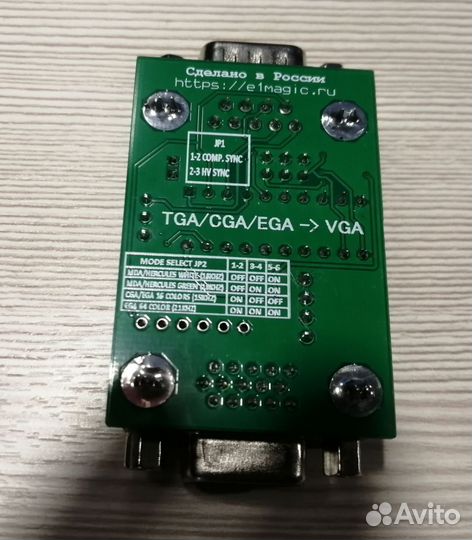 Видео карта CGA/EGA/TGA на VGA LCD