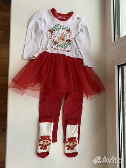 Новогодний костюм для девочки 80,86