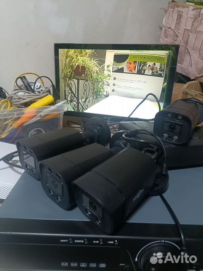 Комплект видеонаблюдения 4 камеры