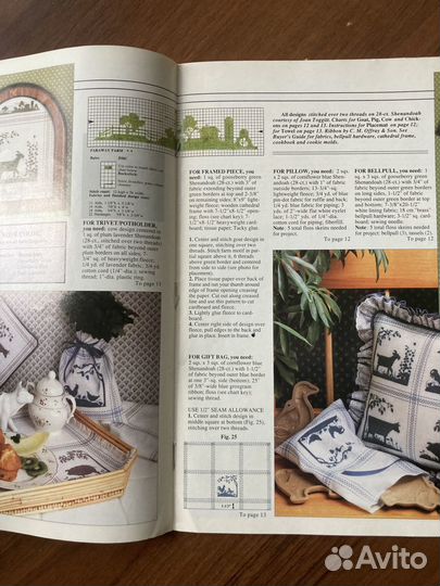 Журнал для вышивания Cross stitch & county crafts