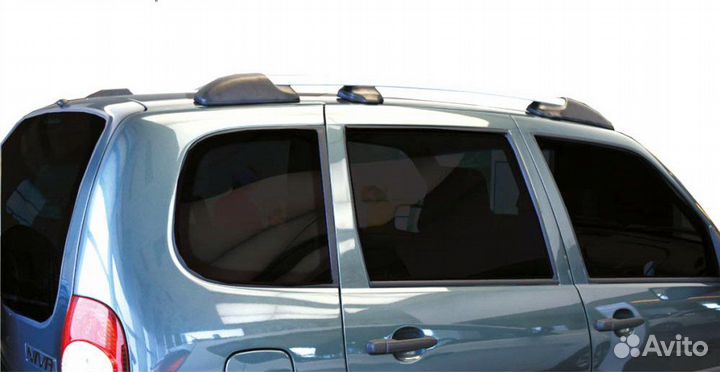 Рейлинги Шевроле Нива серые