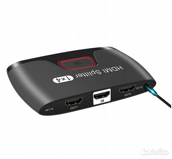 Hdmi splitter активный, на 4 выхода с поддержкой 4