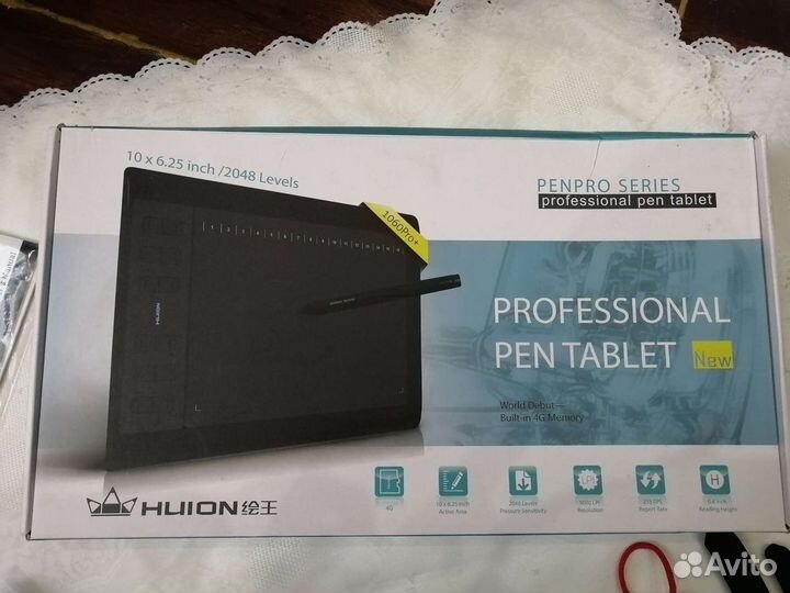 Графический планшет huion 1060pro+