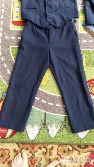 Школьный костюм для мальчика 134 синий
