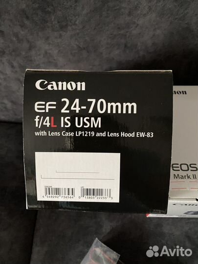 Объектив canon EF 24-70 f/4 L