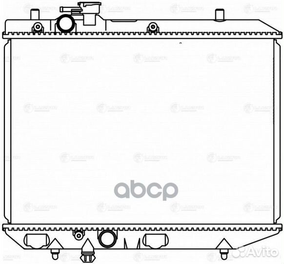 Радиатор lifan smily (08) 1.3I M/A LRC 3022 luzar