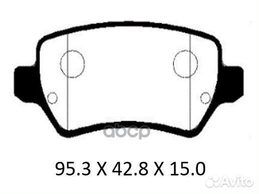 Колодки тормозные дисковые задн KIA: ceed 12