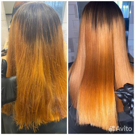 Наращивание волос/кератин/ботокс/нанопластика