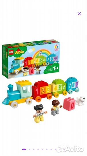 Новый lego duplo 10954 поезд с цифрами