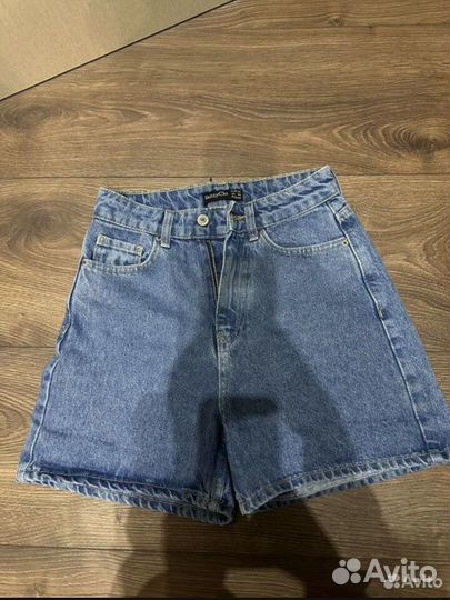 Джинсовые шорты бермуды 34