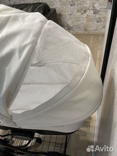 Коляска 2в1 Aroteam cocoline (белая кожа)