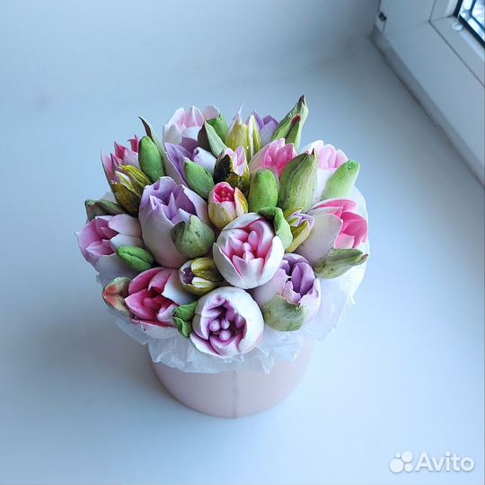 Зефирные букеты (цветы)