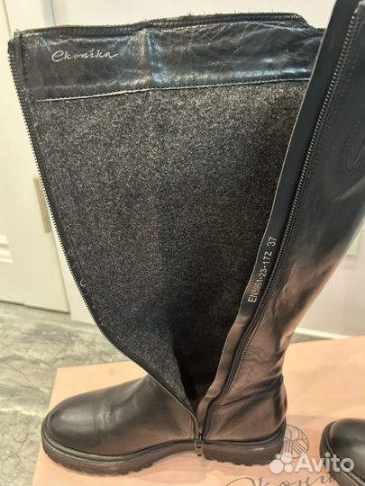 Сапоги женские натуральная кожа, италия