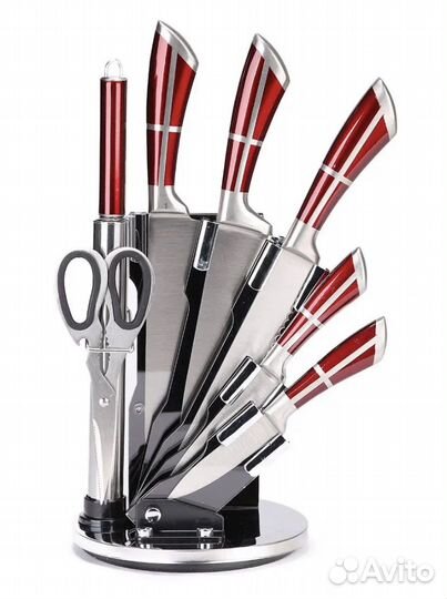 Набор ножей на подставке новый