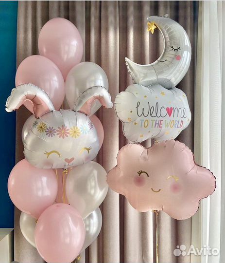 Шарики воздушные на выписку