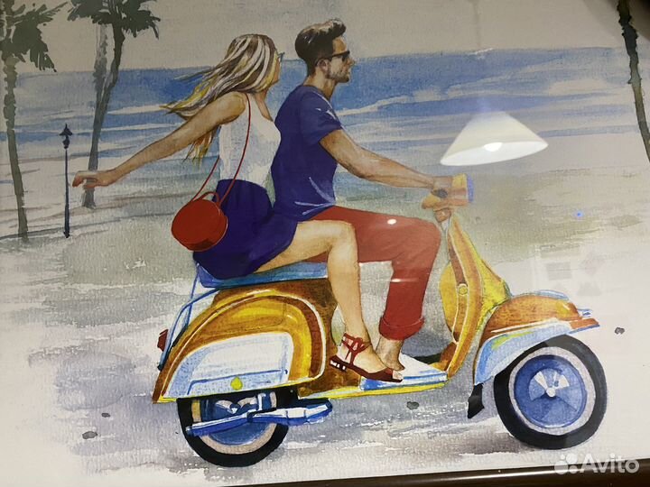 Картины В рамке под стеклом