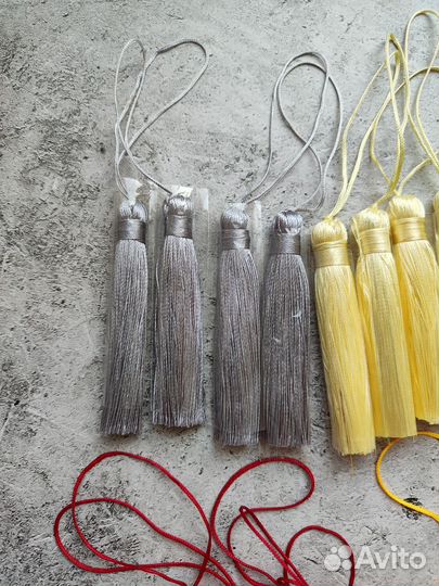 Шёлковые кисти для рукоделия и шитья