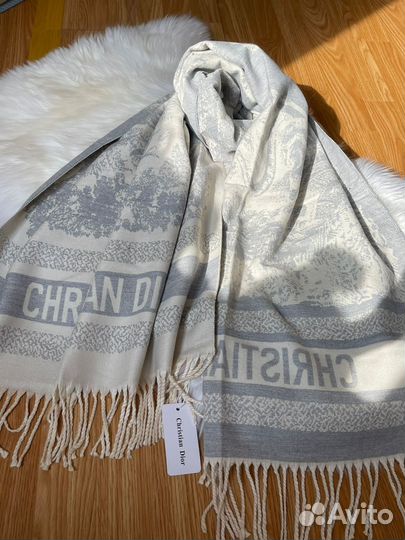 Палантин шарф кашемировый Dior разные оттенки