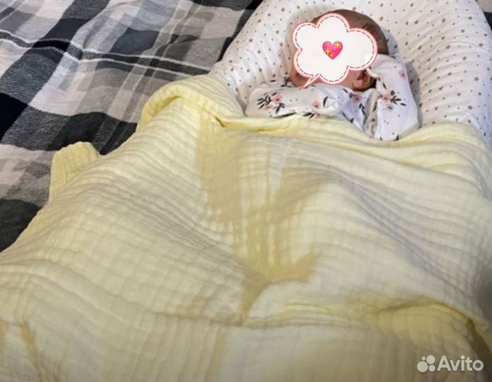 Муслиновый плед детский новый