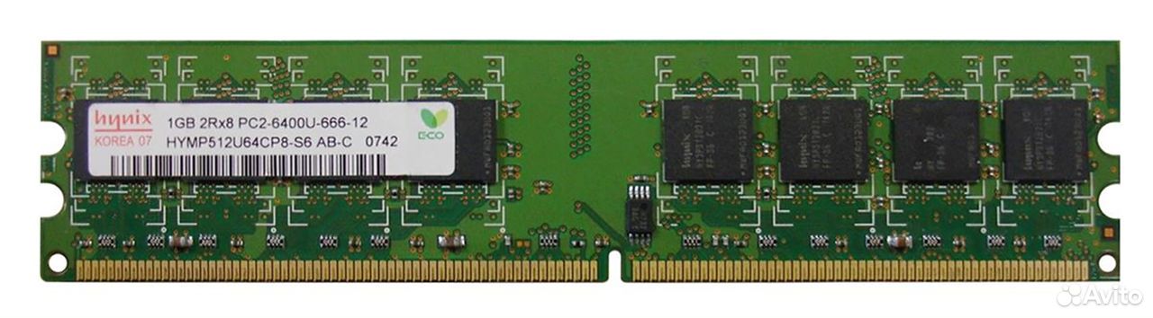 Оперативная память Hynix hymp512U64CP8-S6 1024Mb