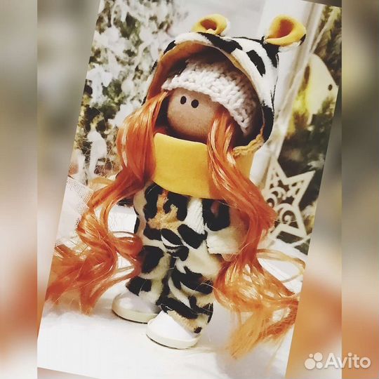 Брелок Кукла тильда