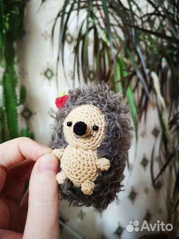 Ёжик вязаный мягкая игрушка крючком