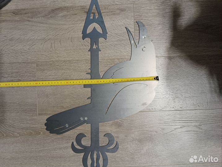 Флюгер на крышу чёрный ворон