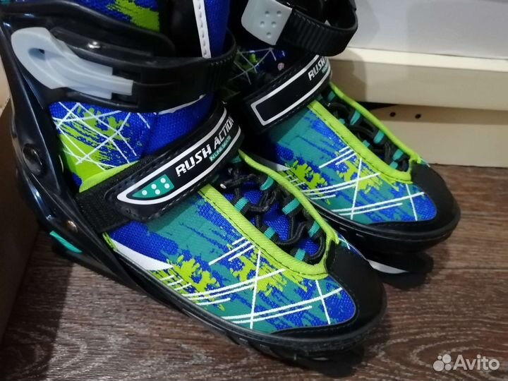 Коньки раздвижные 2в1, р.32-35