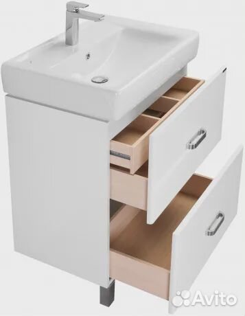 Тумба с раковиной Акватон 1a1693k1am010 Белая