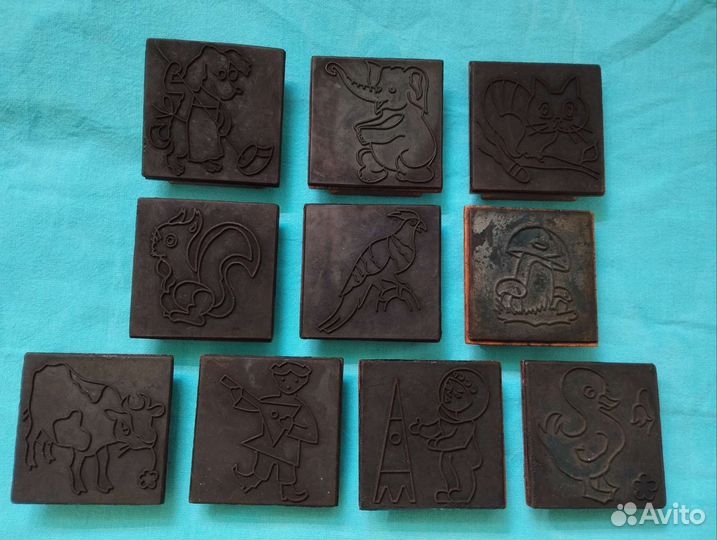 Набор детских штампиков СССР