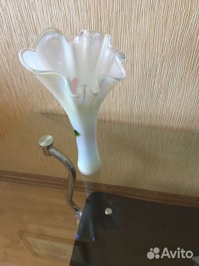 Ваза цветное стекло винтаж СССР