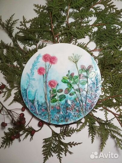 Панно, ботанический барельеф