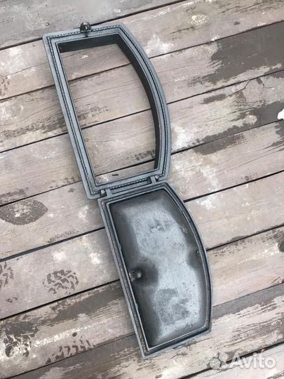 Чугунные чушки и дверь для бани