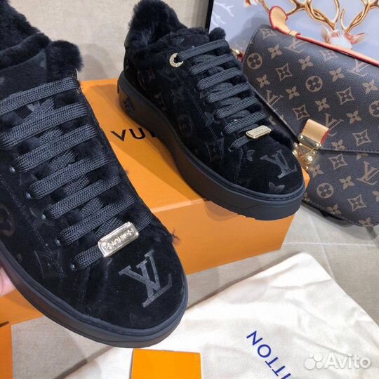 Кеды с мехом Louis Vuitton