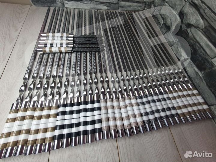 Шампуры с каменной ручкой