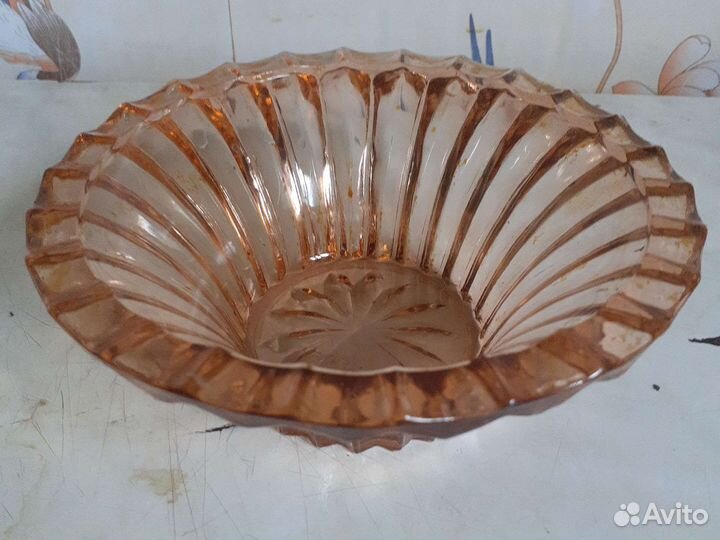 Ваза цветное стекло СССР