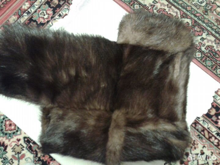 Шапка-ушанка норковая мужская