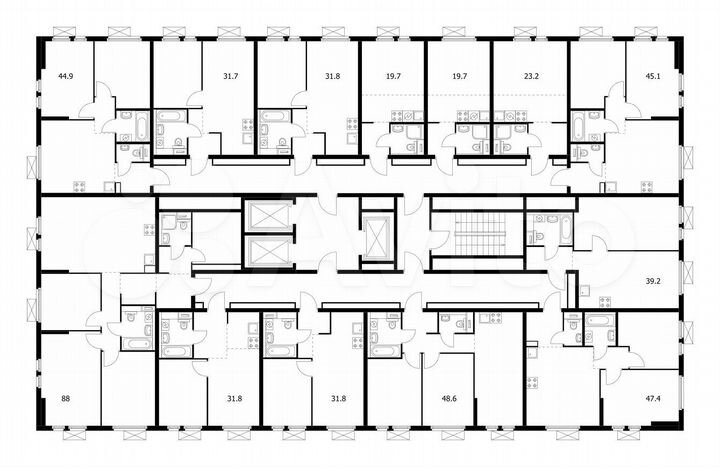 Квартира-студия, 19,7 м², 11/25 эт.