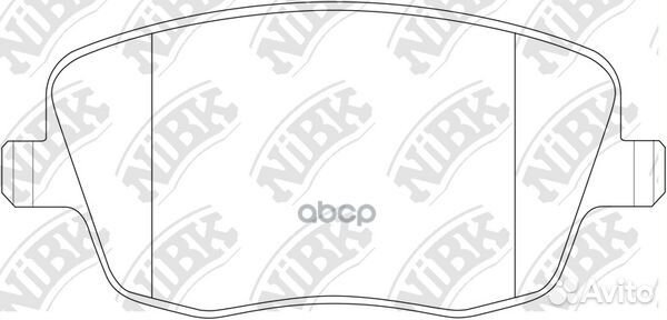 Колодки тормозные дисковые передние NiBK PN0221