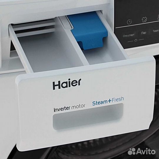 Стиральная машина узкая Haier, инвертор, 6кг