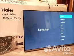 Телевизор Qled 43 Haier S3 4K гарантия 6 мес