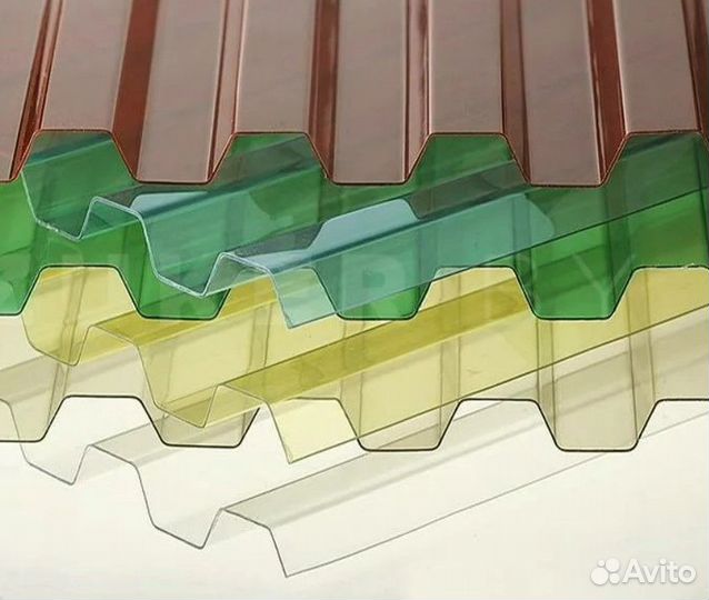 Профилированный поликарбонат цветной